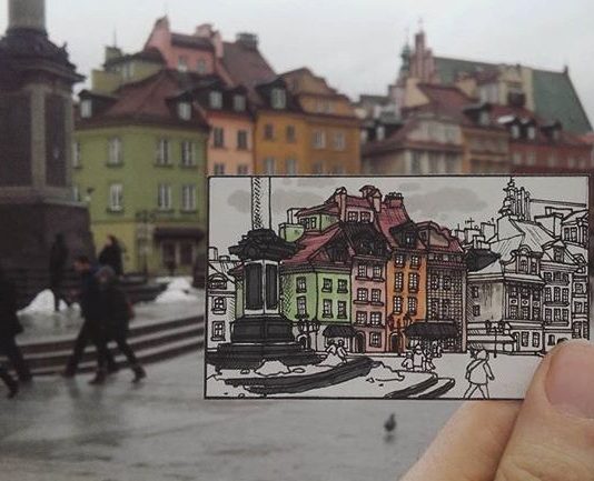 Este artista desenha as cidades por onde passa em vez de fotografá-las