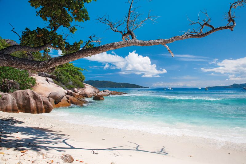 Grande Soeur, a small island  near La Digue, Seychelles