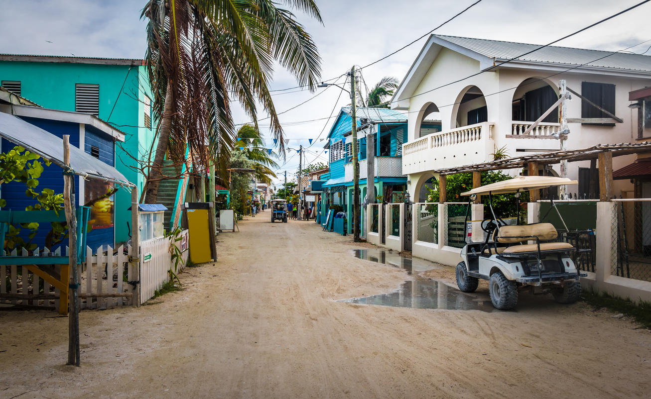 Main street of Caye Caulker – Belize