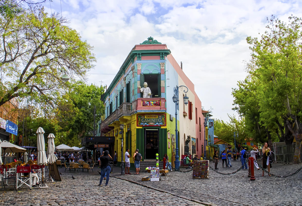 Colorful Building La Boca, Buenos Aires, Argentina