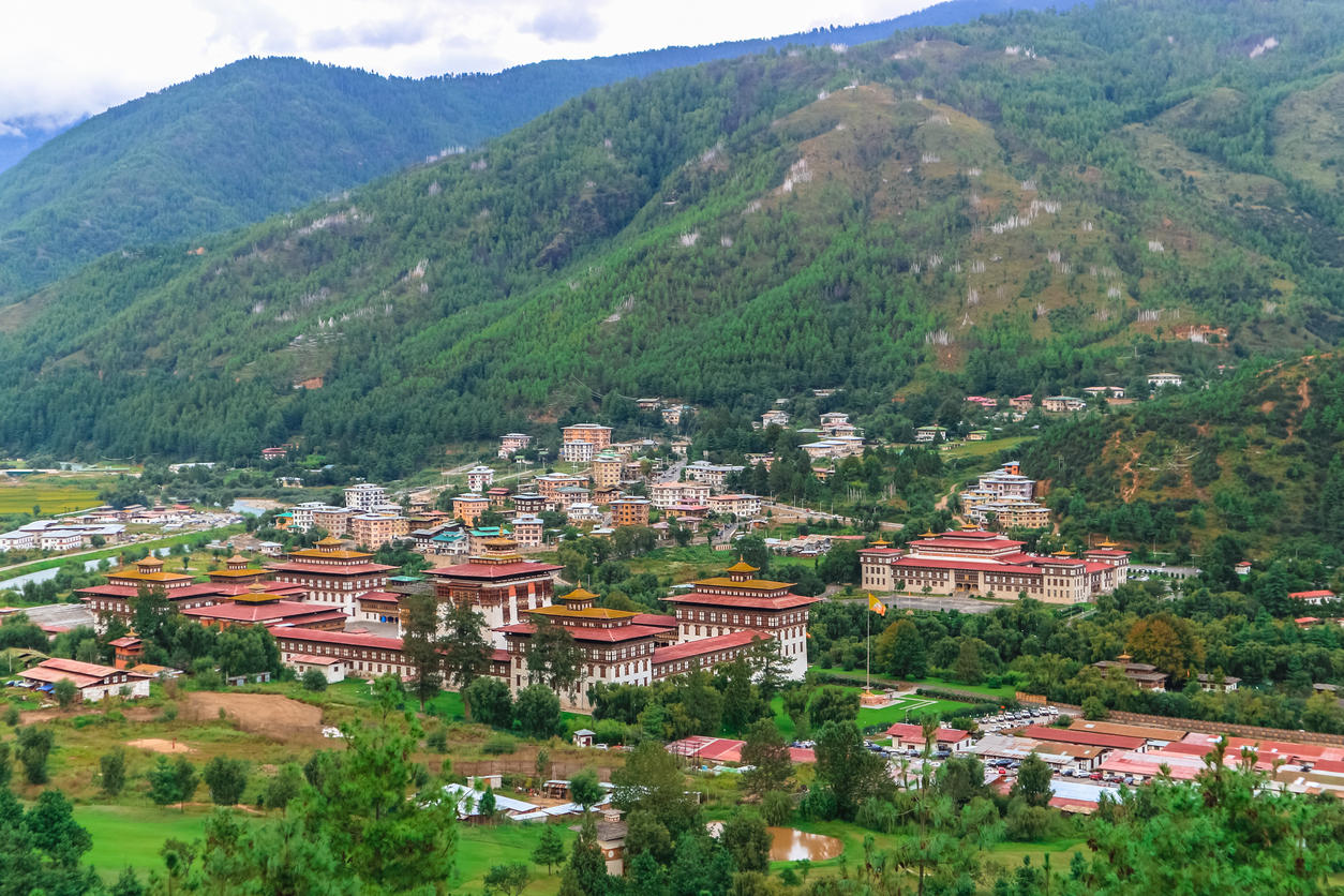 Royal palace Tashichho Dzong, Thimphu, Bhutan