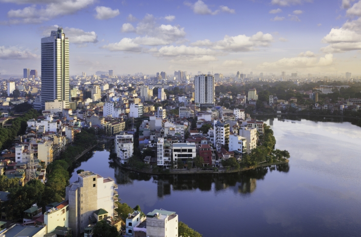 View over Hanoi, Vietnam
