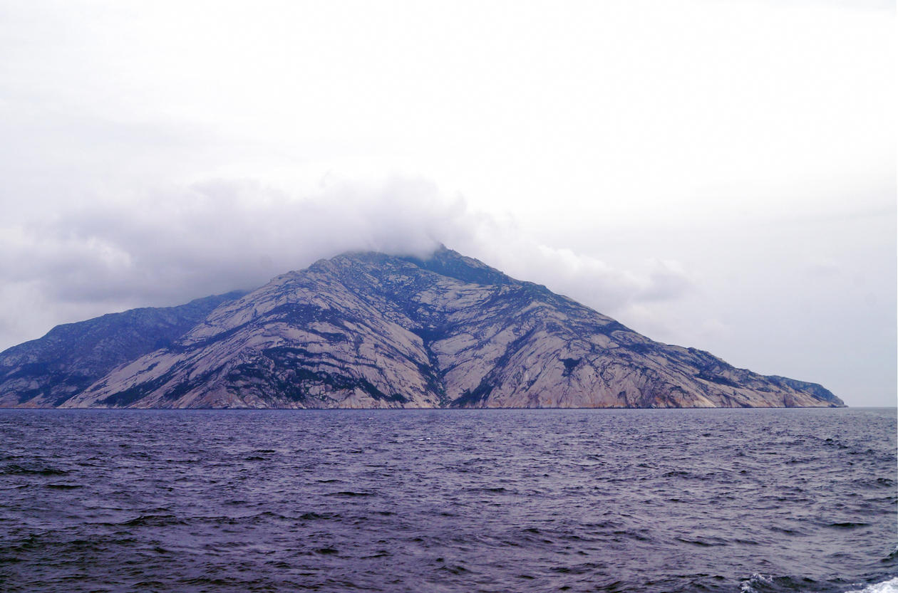 Montecristo Island from the sea