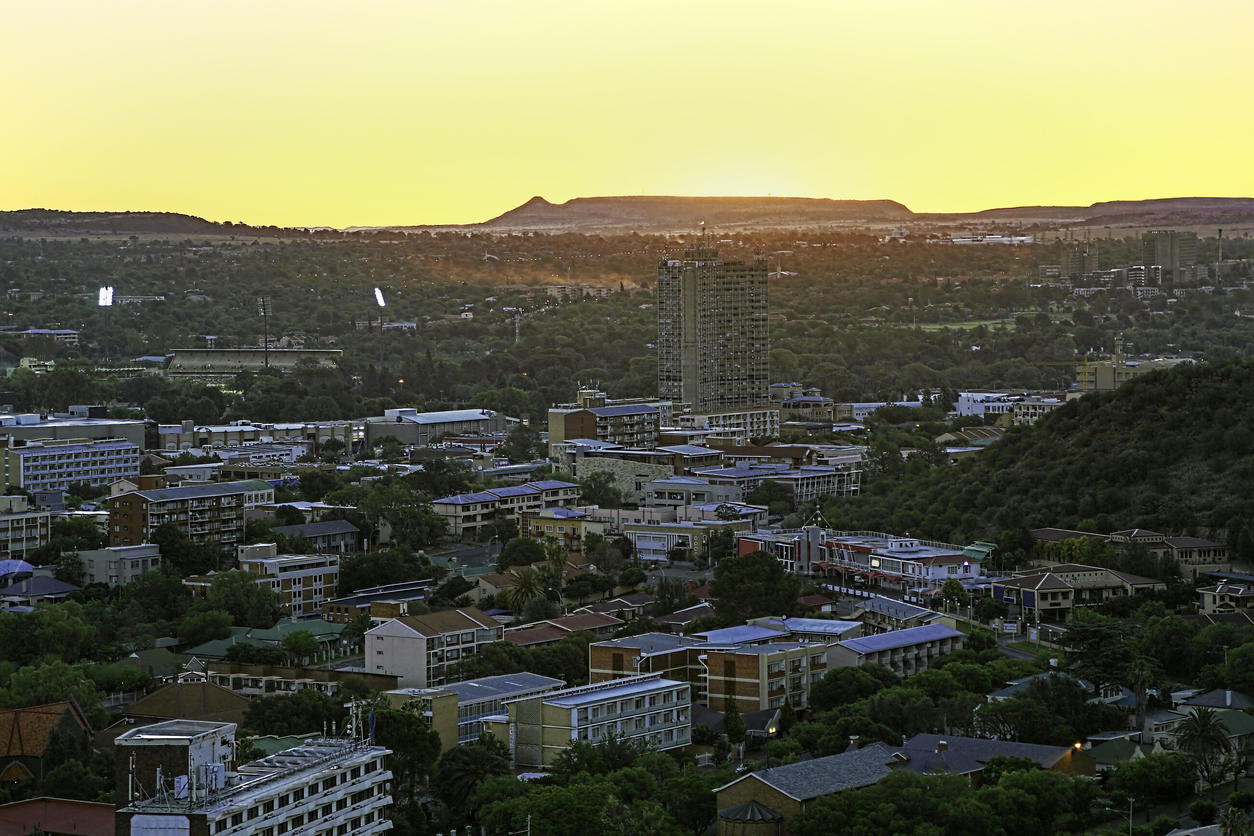Bloemfontein sunset in South Africa