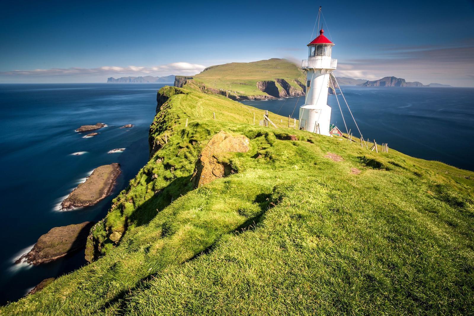 Lighthouse on Mykines, Faroe islands