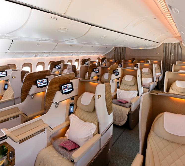 Business Class Cabin on Boeing 777 – 300ER