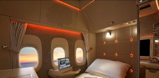A nova suite de primeira classe da Emirates estreia-se na rota de Viena
