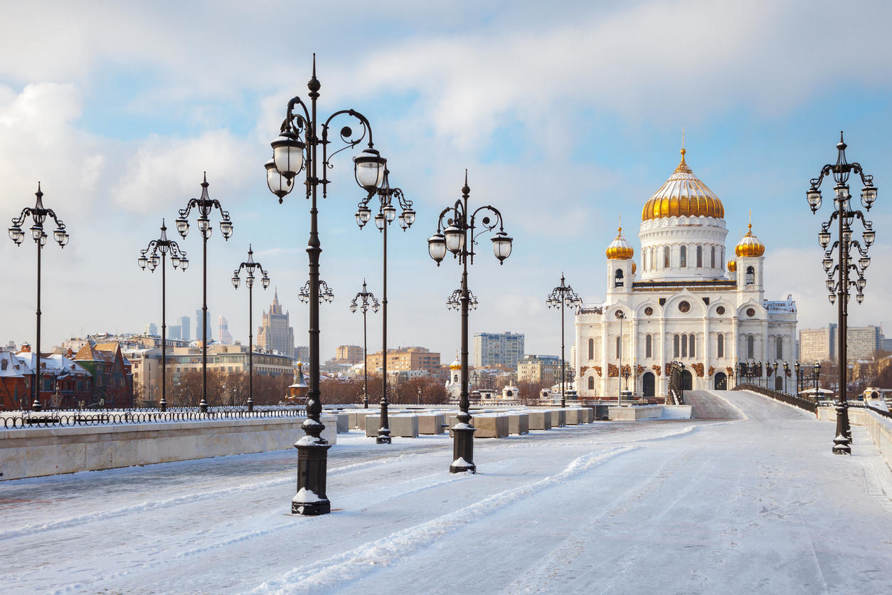 Church of Christ the Savior in Moscow at winter