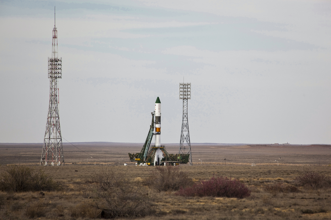 Launch Rocket From the Baikonur Cosmodrome