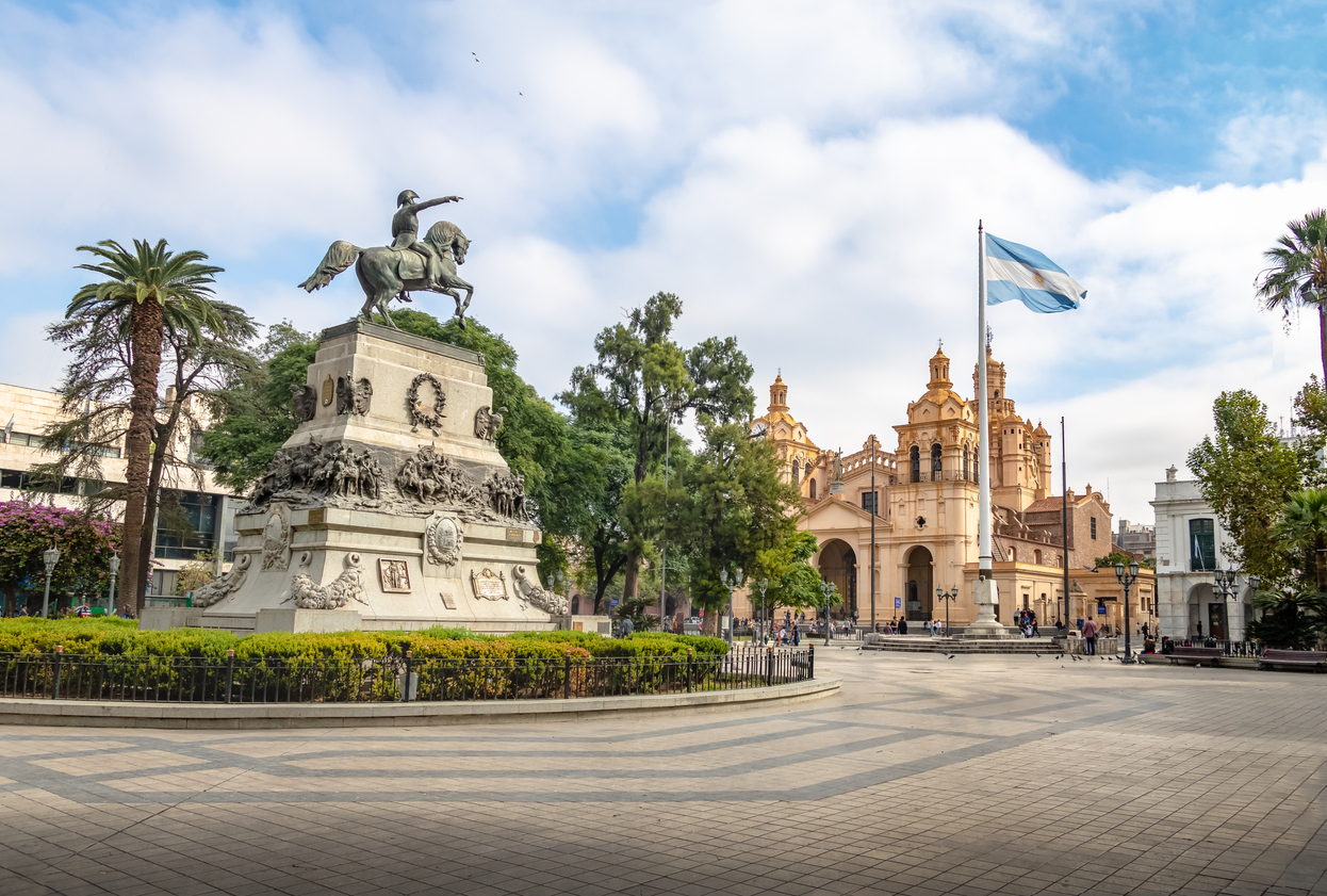 San Martin Square and Cordoba Cathedral – Cordoba, Argentina