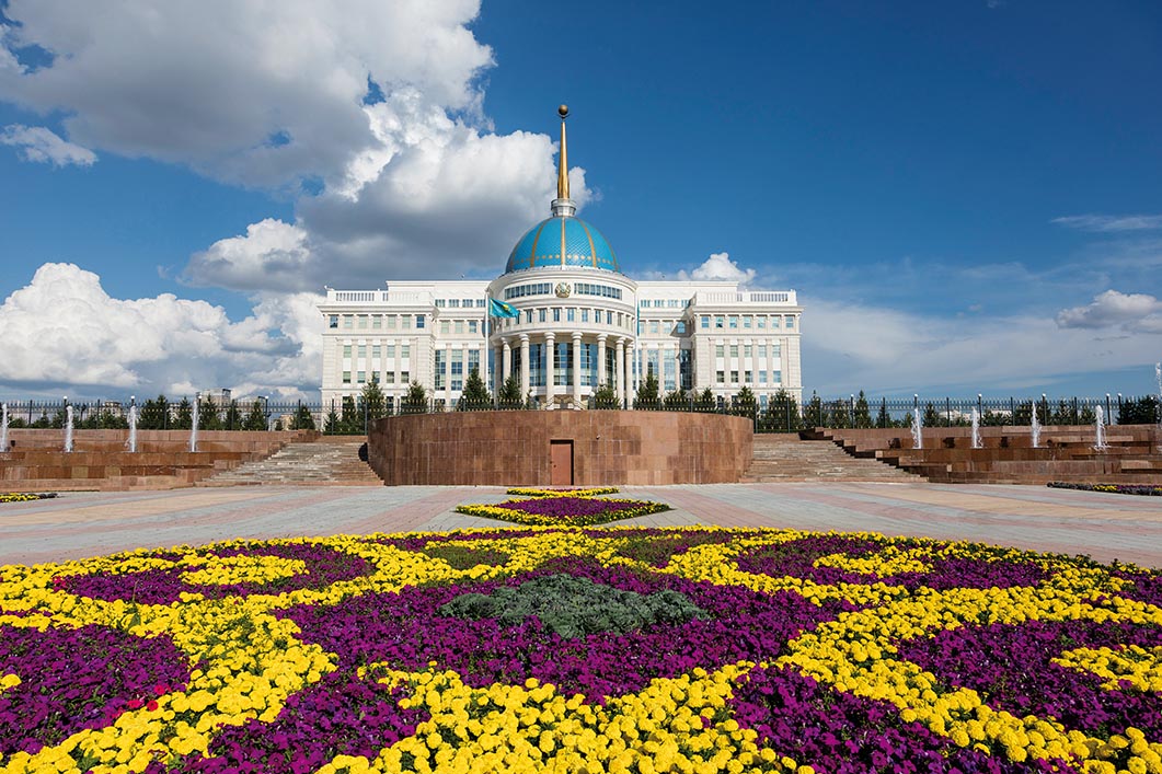 Residence of the President of the Republic of Kazakhstan Ak Orda in Astana, Kazakhstan.