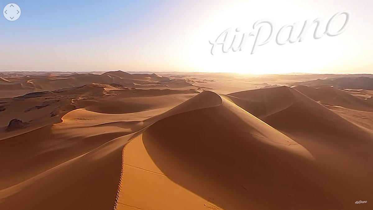 Sahara Desert, Algeria. Aerial 360 video in 5K_1
