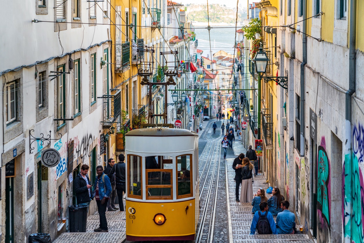 Street scene in Lisbon, Portugal