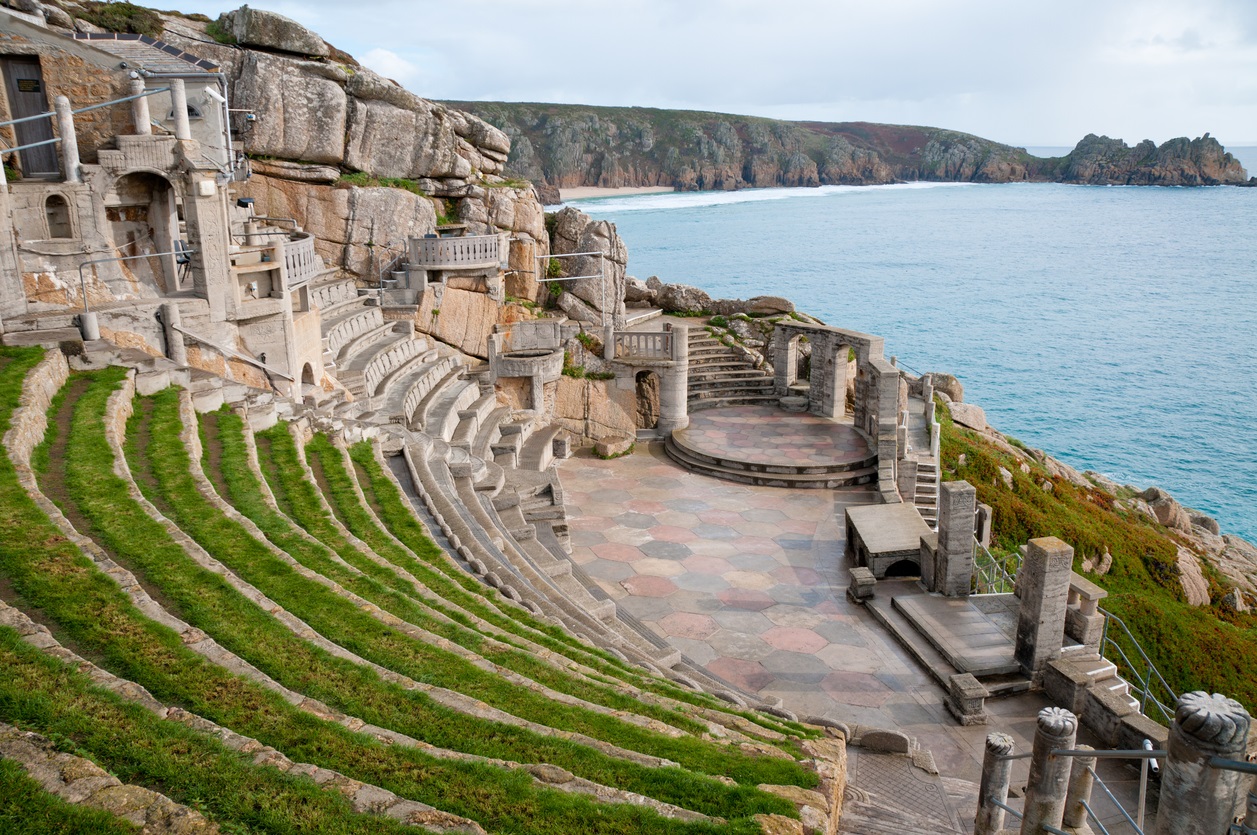 View From The Minack Theatre In Cornwall, England